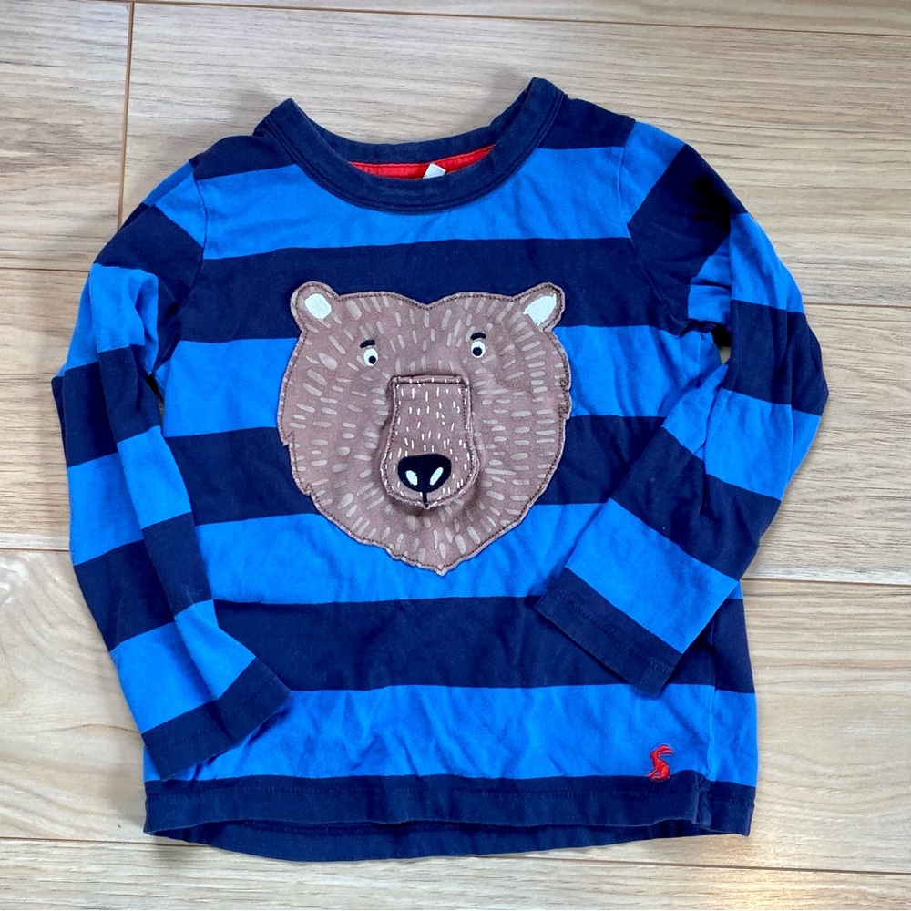 Boys flap shirt with bear